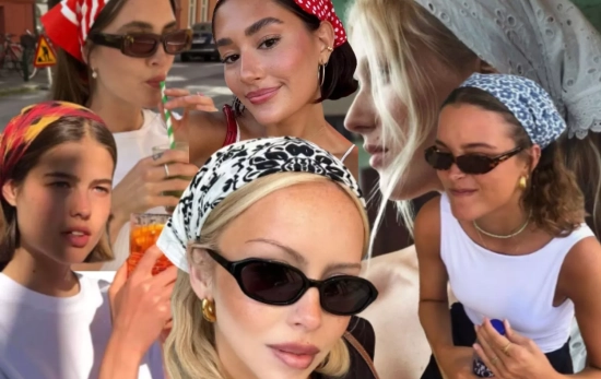 Creadoras de contenido 'beauty' luciendo un pañuelo en el pelo/ Montaje Consumidor Global Creadoras de contenido 'beauty' luciendo un pañuelo en el pelo/ Montaje Consumidor Global