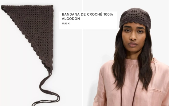 Pañuelo crochet pelo/ PARFOIS Pañuelo crochet pelo/ PARFOIS