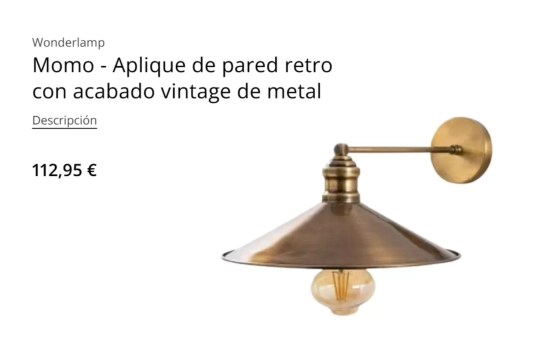 Apliques retro/ MAISON DU MONDE Apliques retro/ MAISON DU MONDE