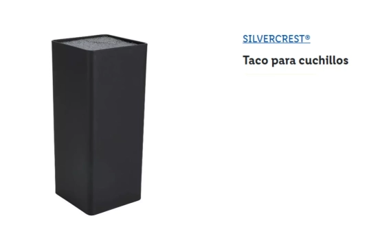 El set incluye un taco para cuchillos/ LIDL El set incluye un taco para cuchillos/ LIDL