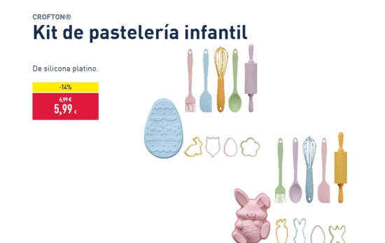 Kit de pastelería infantil/ LIDL Kit de pastelería infantil/ LIDL